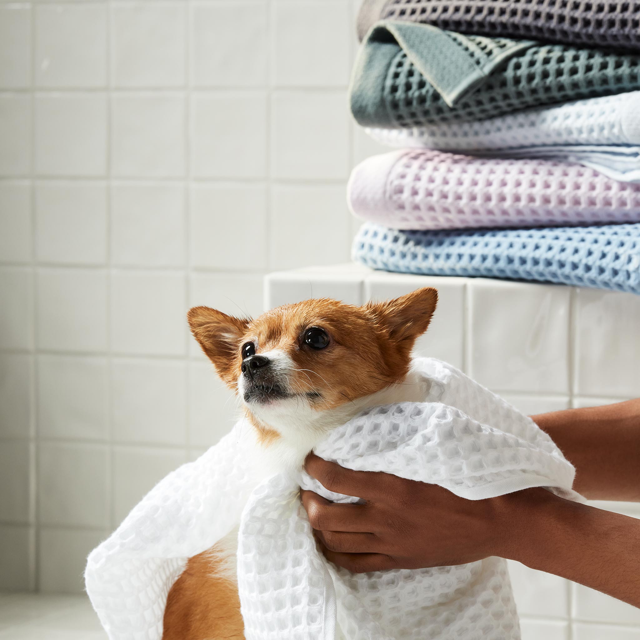 Dreamweave Waffle Bath Towels Set of 2 D7