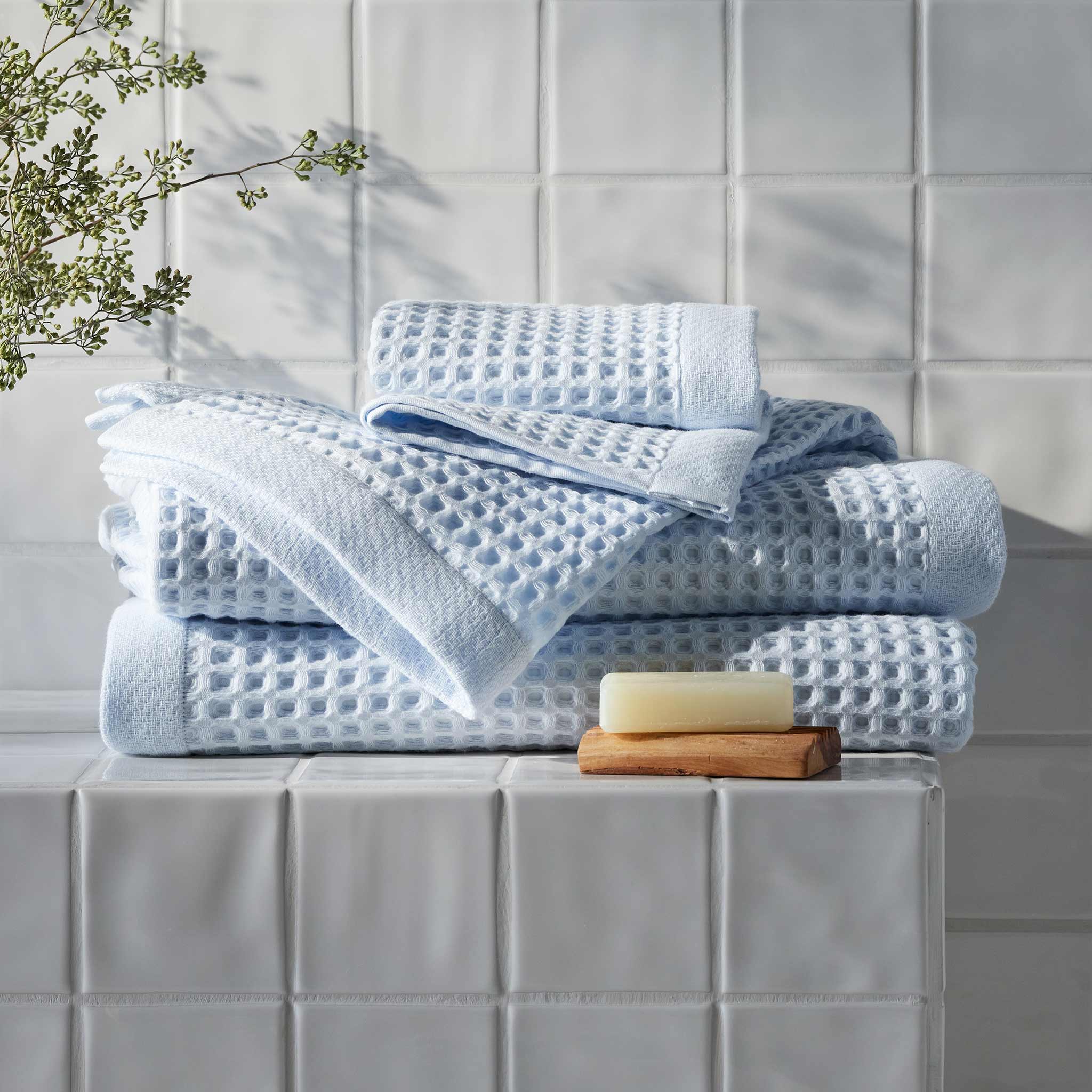 Dreamweave Waffle Bath Towels Set of 2 D7