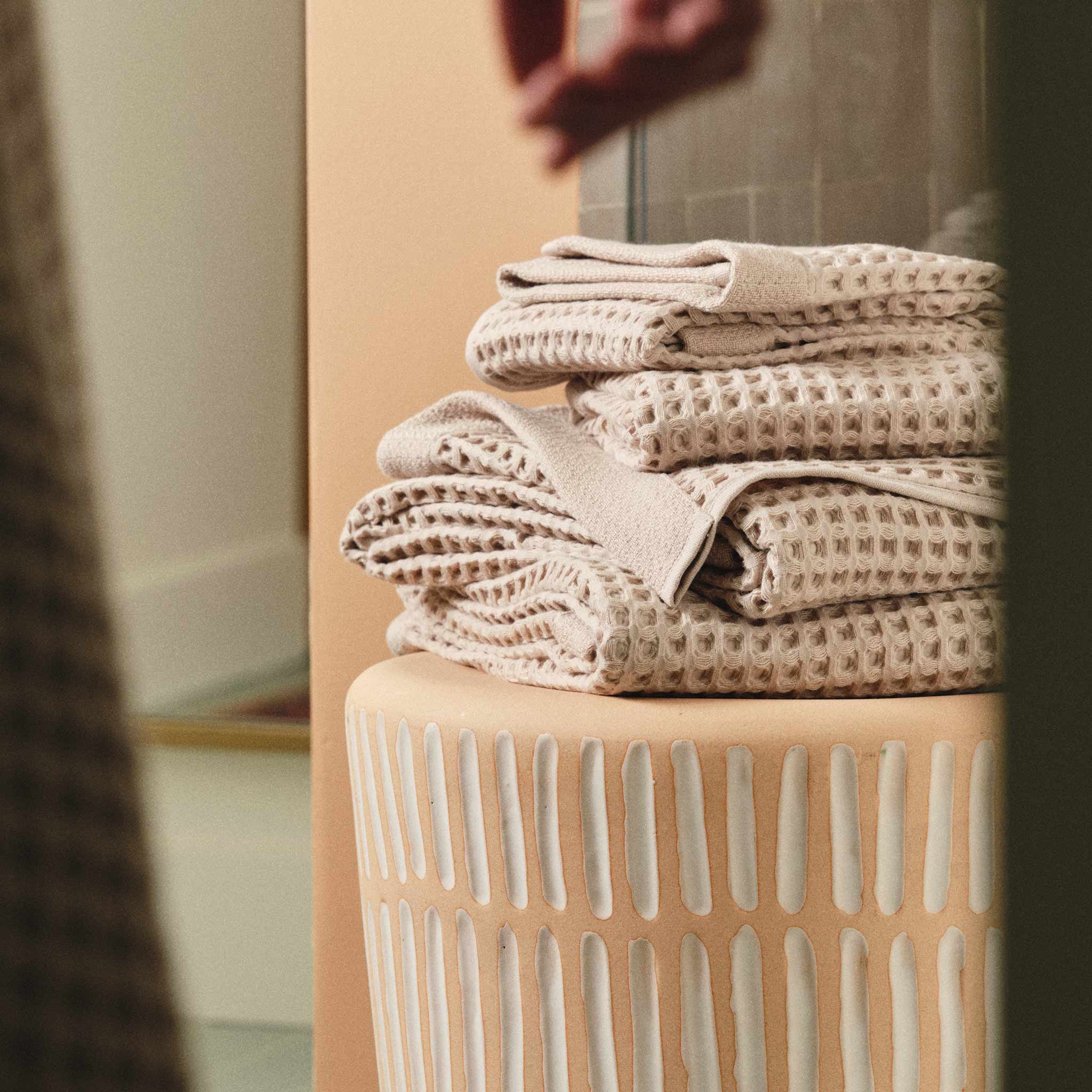 Dreamweave Waffle Bath Towels Set of 2 X6