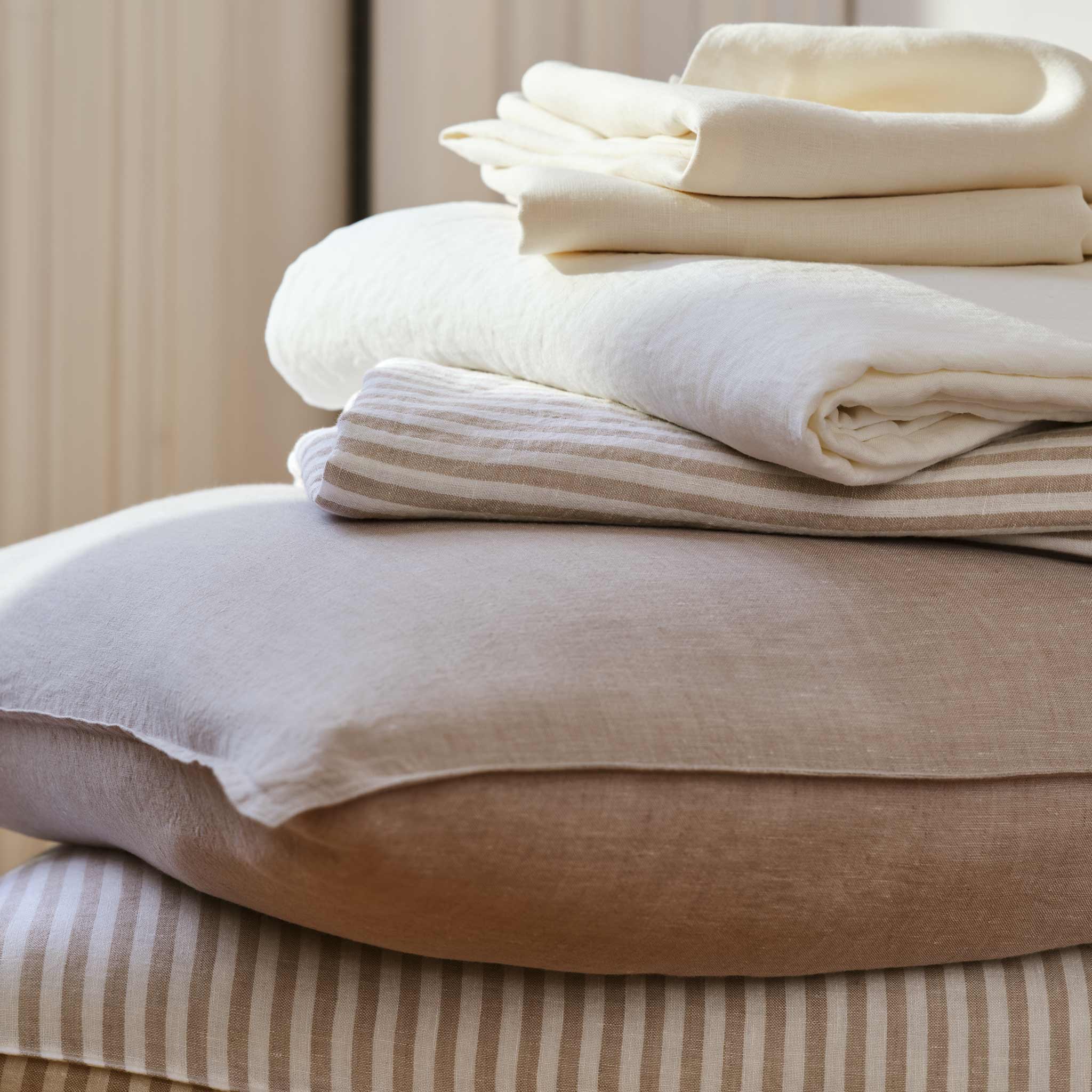 Washed European Linen Core Sheet Set H8