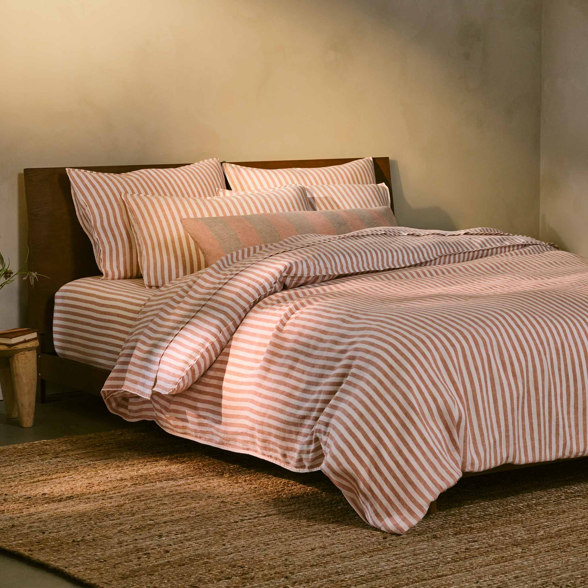 Washed European Linen Core Sheet Set H8