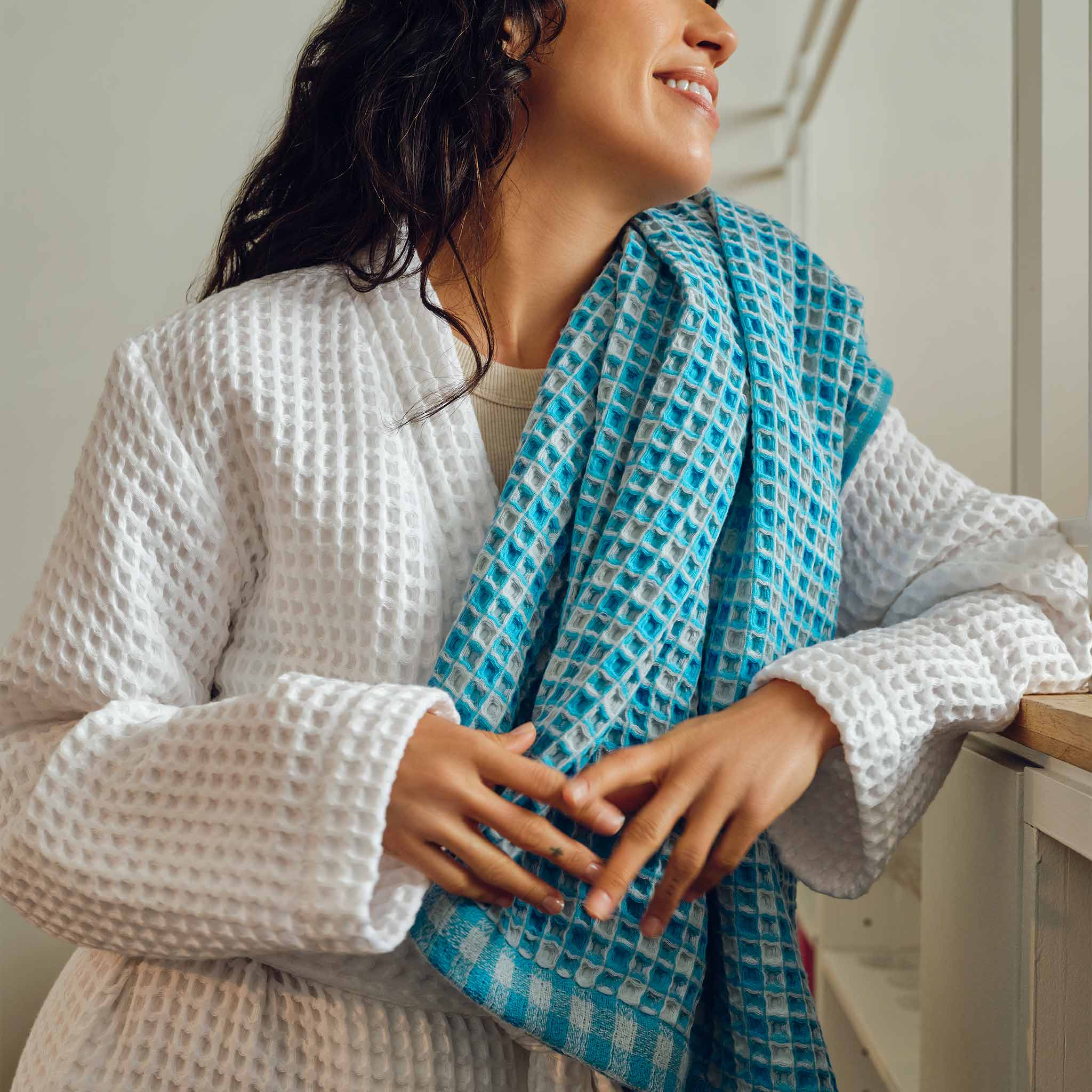 Dreamweave Waffle Bath Towels Set of 2 X6